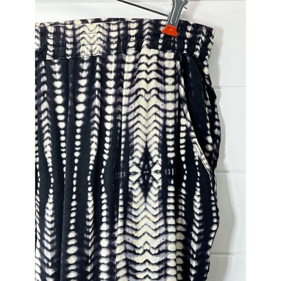 Tribal Jeans Dark Purple/Ivory Pull On Pants Pockets Flowy Tie Dye Boho Hippie - Picture 1 of 11
